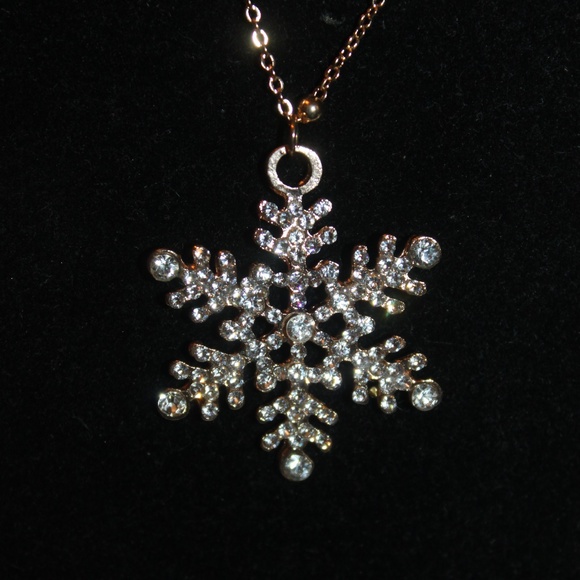 NWT ❄ Snowflake Double Chained Necklace - Picture 4 of 5